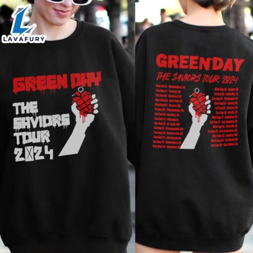 The Saviors Tour 2024 Green Day Shirt Green day Band