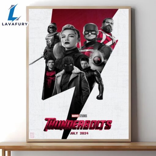 Thunderbolts Movie Poster Wall Art Canvas