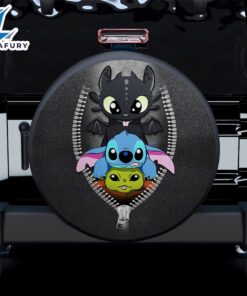 Toothless Baby Yoda Stitch Zipper…