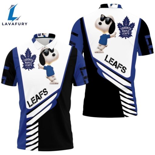 Toronto Maple Leafs Snoopy For Fans 3d Polo Shirt All Over Print Shirt