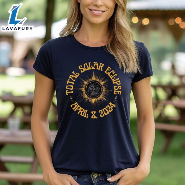 Total Solar Eclipse 2024 T-Shirt, Path Of Totality Top, Astronomy Moon Phase Shirt