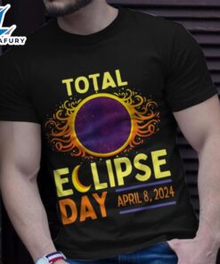 Total Solar Eclipse Day April 8 2024 Retro Sun Eclipse T-Shirts