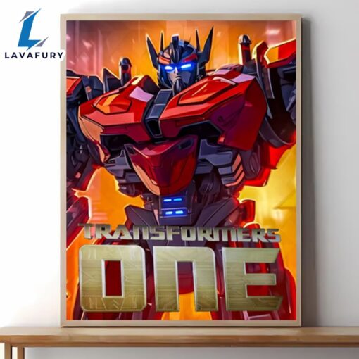 Transformers One 2024 Movie Poster Canvas Wall Art