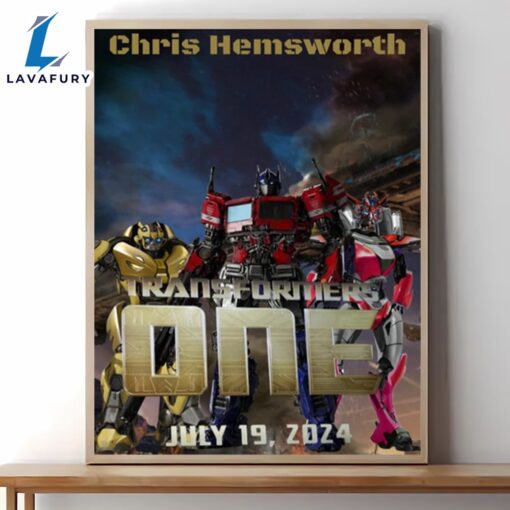 Transformers One 2024 Movie Poster Wall Art Canvas