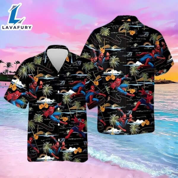 Tropical Spider Man Hawaiian Shirt For Men Women