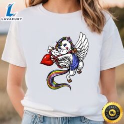 Unicorn Cupid Valentine T-Shirt