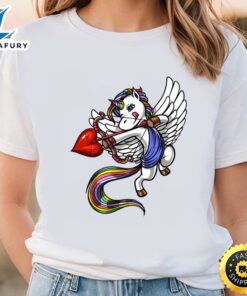 Unicorn Cupid Valentine T-Shirt