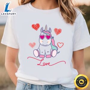 Unicorn Love Hearts Sweet Valentines…
