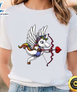 Unicorn Valentines Day Cupid T-Shirt