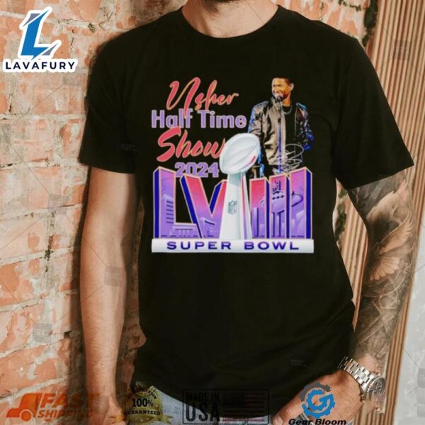 Usher Halftime Show 2024 Lviii Super Bowl Signature Shirt