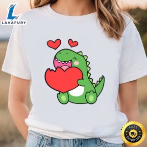 Valentine’s Day Dinosaur Heart T-Shirt