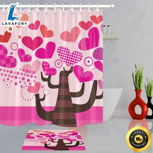 Valentine Day Shower Curtain Valentine Day Decor Valentine Bathroom Decor Bathroom Decoration