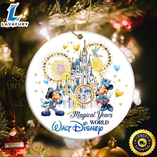 Valentine Mickey Ears Walt Disneyworld 50th Ornament