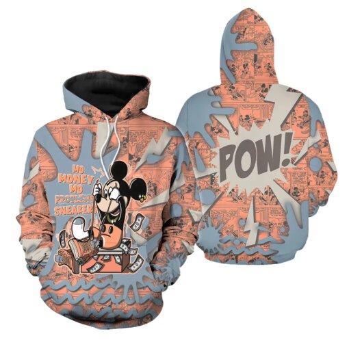 Valentine Mo Money Mickey 3D Comic Jordan 5 DJ Khaled Crimson Bliss Hoodie