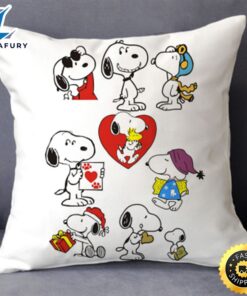 Valentine Snoopy Premium Hollow cotton Pillow