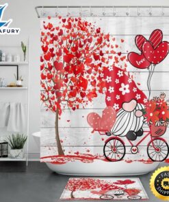 Valentines Day Hearts Shower Curtains…
