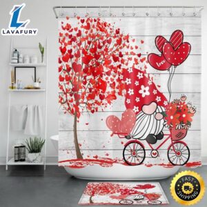 Valentines Day Hearts Shower Curtains…