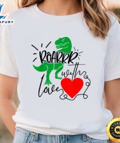 Valentines Day Shirt Dinosaur Valentine…