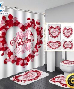 Valentines Day Shower Curtain Heart…