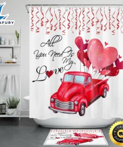 Valentines Day Shower Curtains All…