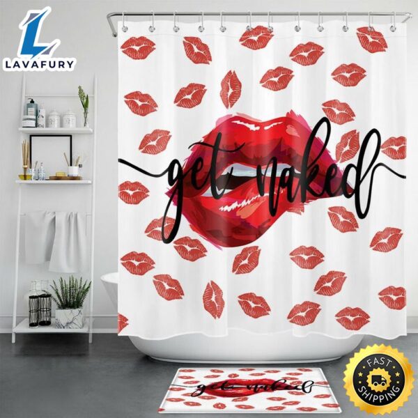 Valentines Lipstick Shower Curtains Valentine Sweet Bathroom Set Bathroom Decor Gift For Parents