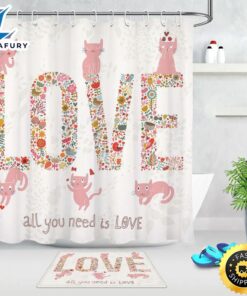 Valentines Love Shower Curtains Cute…