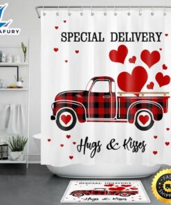 Valentines Special Delivery Shower Curtains…
