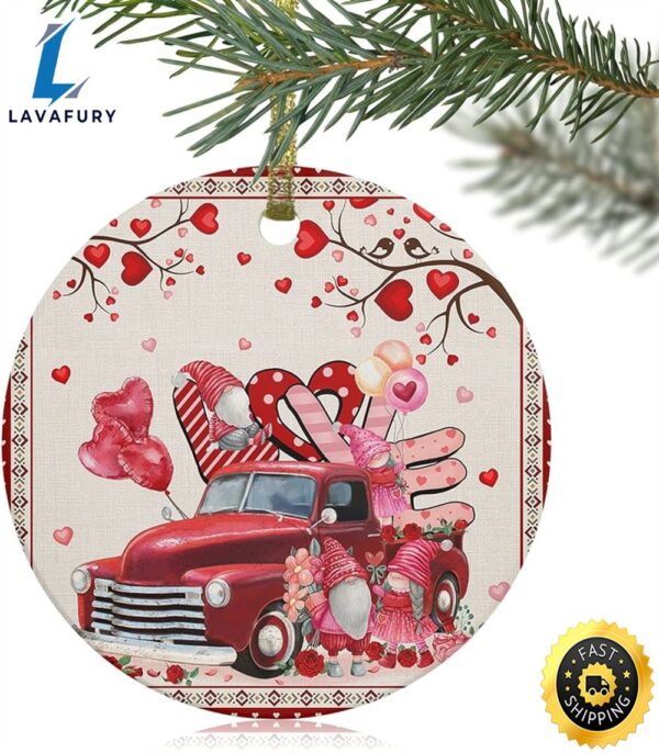 Valentines Truck 2023 Christmas Tree Hanging Ornaments