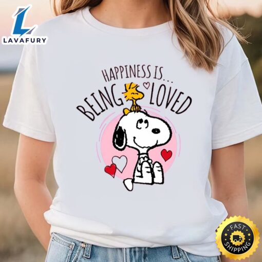 Valentines Day Snoopy Happiness Is Being Loved T-Shirt