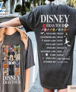 Vintage Disney Eras Tour 2 Sides Shirt, Mickey and Friends Halloween Shirt