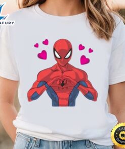 Vintage Love Spiderman Valentines T-Shirt