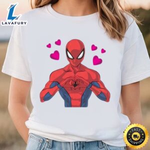 Vintage Love Spiderman Valentines T-Shirt