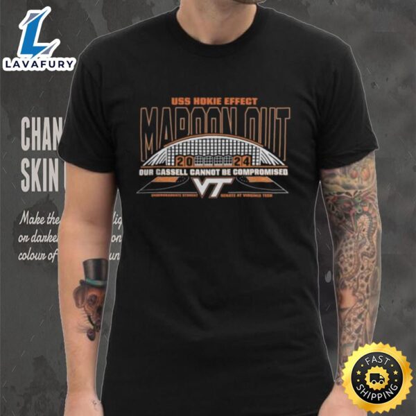 Virginia Tech Hokies Basketball Hokie Effect Maroon Out 2024 T Shirt