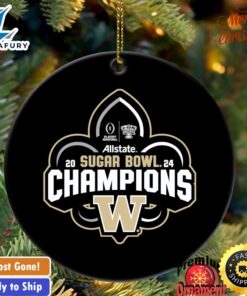Washington Huskies Allstate Sugar Bowl 2024 Champions Ornament Tree Decoration