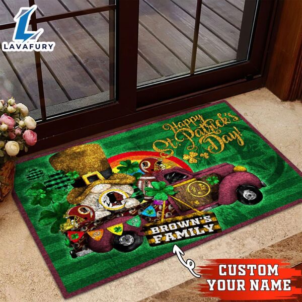 Washington Redskins NFL-Custom Doormat For The Celebration Of Saint Patrick’s Day