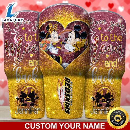 Washington Redskins NFL-Custom Tumbler Love You To The Moon And Back  For This