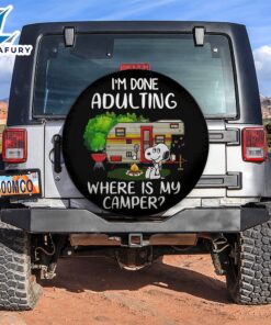 Where Is My Camper Snoopy Car Spare Tire Covers Gift For Campers 2 1