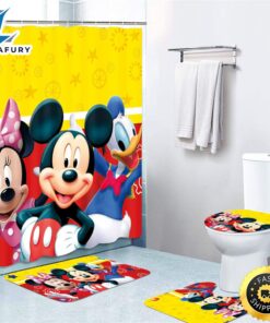 Yellow Mickey Minnie Mouse Bathroom…