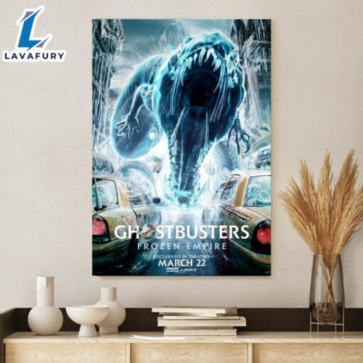 2024 Ghostbusters Frozen Empire Movie Poster Canvas