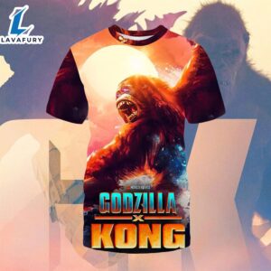 2024 Promo Poster Print Godzilla X Kong New Empire Film Wall Decor Scifi Gift 3d Shirt