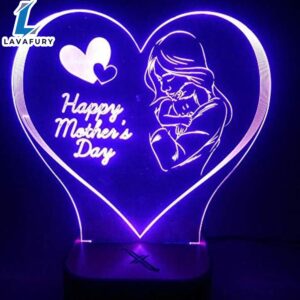 3d LED illusion lamp – happy mothers day