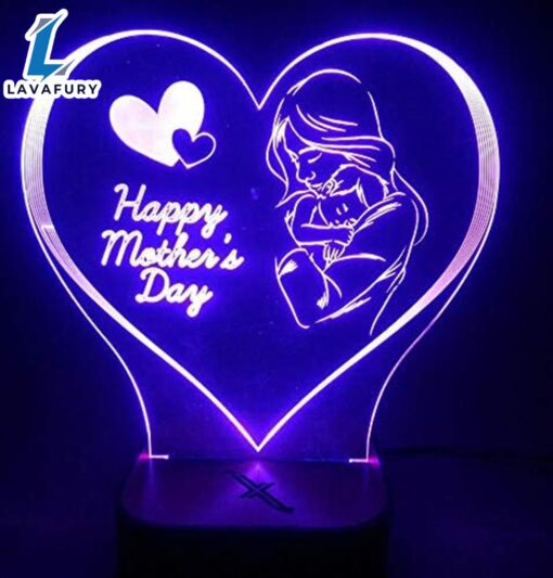 3d LED illusion lamp – happy mothers day