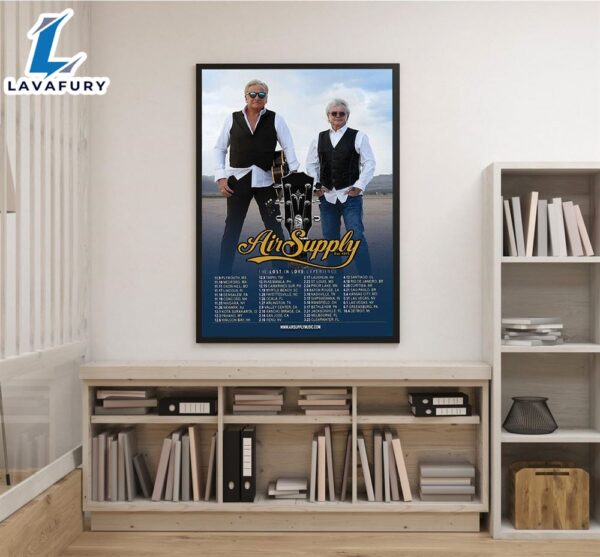 Air Supply Tour Dates 2023 – 2024 Music Poster Canvas