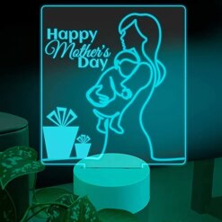 Ambesonne Mother’s Day 3D Led…