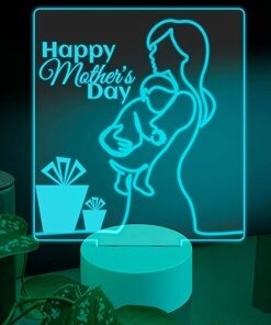 Ambesonne Mother’s Day 3D Led…