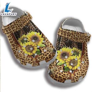 Animal Skin Sunflower Shoes Women  Cheetah Sunflower Shoes Custom Shoe Gifts For Mother Day