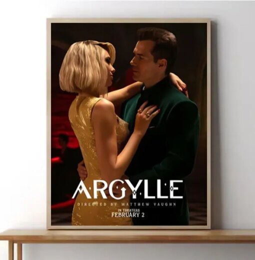 Argylle 2024 Movie Poster Wall Art Canvas