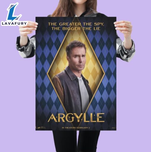 Argylle 2024 Sam Rockwell, Aiden Movie Poster