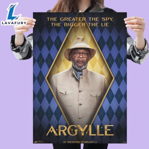 Argylle 2024 Samuel L. Jackson, Matthew Vaughn Movie Poster