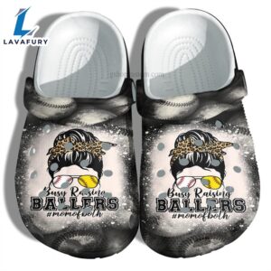 Baseball Mom Of Both Shoes For Mother Day  Baseball Mom Busy Raising Ballers Shoes Croc Clogs